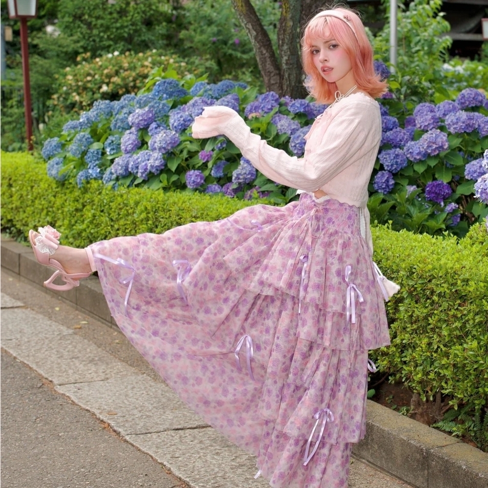 NWT 3XL Vina Of The Valley Hydrangea Skirt